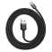 Baseus Micro USB Cafule Cable 2.4A 1m Gray   Black  CAMKLF BG1 image 5