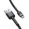 Baseus Micro USB Cafule Cable 2.4A 1m Gray   Black  CAMKLF BG1 image 6