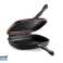 Dobbel panne 36cm støpt aluminium vendbar pannepanne grillpanne camping bilde 5