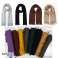 Foulards d’hiver XXL - variété de couleurs en lot assorti pour l’exportation en gros photo 3