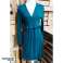 Robe verte à encolure portefeuille pour les curvys - Vêtements pour femmes tailles S-XXXL photo 1