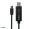 Cable USB / microUSB con retroiluminación LED - LEDMB10 VERDE fotografía 1