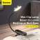 Baseus Home Comfort Reading Mini Clip Lamp + кабель charing, 400 мАч, 4 изображение 2