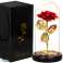 ETERNAL ROSE IN GLASS REGALO GLOWING LED 22cm HA5160 foto 1