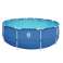 Yuvarlak çelik çerçeve havuzu Sirocco Mavi 420 x 84 cm fotoğraf 1