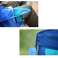 Silla de camping plegable con reposabrazos - azul fotografía 2