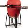 Kamado Barbecue in Red and Black image 1