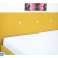 Gestoffeerd bed AMELIA 180x200 geel foto 2