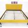 Gestoffeerd bed AMELIA 180x200 geel foto 3