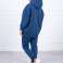 Kapüşonlu Yalıtımlı Set - Kadın Moda Giyim - %100 Pamuklu Sweatshirt, Elastan Pantolon, Kadın Moda Giyim fotoğraf 3