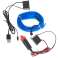 LED omgivende belysning til bil / bil USB / 12V strip 5m blå billede 4