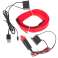 LED-Ambientebeleuchtung für Auto / Auto USB / 12V Streifen 5m Rot Bild 3