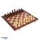 Jeu d&#39;échecs en bois pour enfants : plateau, 16 figurines d&#39;échecs blanches et marron, 15 pions blancs et noirs, 2 dés - Jeu d&#39;échecs pour adultes - sac cadeau inclus photo 1