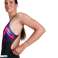 Women's swimsuit Speedo Plmt BLACK/PHOENIX RED/BLUE size D34 8-06187H059 image 2