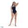 Speedo Colbl Splce NAVY/POOL/PAPAYA women's swimsuit size D38 8-13475H143 image 1