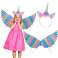 Costume carnival costume unicorn costume disguise wings headband rainbow image 3