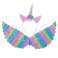Kostüm Karnevalskostüm Einhorn Kostüm Verkleidung Flügel Stirnband Regenbogen Bild 1