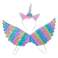 Kostüm Karnevalskostüm Einhorn Kostüm Verkleidung Flügel Stirnband Regenbogen Bild 4