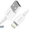 USB КАБЕЛ ЗА СВЕТКАВИЦА IPHONE 2.0 SUPERIOR БЯЛ BASKBK46901 картина 2