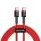 Baseus Type C Cafule PD2.0 60W flash charging Cable  20V 3A  2m Red  C image 1