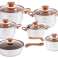 EB-1143 Luxury Cookware Set - 12 pieces - Stainless steel - 5-layer bottom - For all heat sources image 3