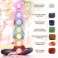 Chakra - Ensemble de pierres naturelles - jaspe rouge, cornaline, œil de tigre, aventurine verte, lapis-lazuli, améthyste et quartz photo 4