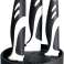 Knife block bristle insert, brand KitchenCover, color black, for resellers, A-stock image 1