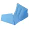 Strandmat strandstoel met rugleuning opblaasbaar blauw foto 3