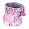 Thermal bag for lunch food beach breakfast for picnic 11L pink with flowers image 6