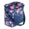 Thermal lunch bag food breakfast insulating beach picnic bag 11L navy blue with flowers image 3