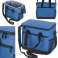 Thermal lunch bag food breakfast insulating for beach picnic 16L navy blue image 2