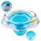 Baba úszógyűrű, felfújható gyerekgyűrű üléssel, kék, max 15 kg, 0 12 hónap kép 4