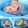 Baby swimming ring inflatable pontoon with seat pink max 15kg 0 12months image 1