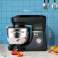 Кухненски робот на едро Vospeed 1500W, машина за месене на тесто с купа от неръждаема стомана 7L, 6 скорости, размахване, кука за тесто картина 1