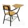 Houten klaslokaal stoel met schrijfblok - houten school bureaustoelen, bureaustoelen voor kinderen, kantoormeubilair voor scholen en kantoren foto 1