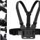 Soporte de correas de hombro ajustables para GoPro Chest Mount negro fotografía 3