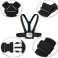 Soporte de correas de hombro ajustables para GoPro Chest Mount negro fotografía 4