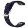 Alogy soft rubber strap for Garmin Fenix 5/5 Plus/6/6 pro navy blue image 2