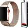 Milanese armband Alogy Strap voor Apple Watch 38/40/41mm Goud foto 4