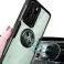 Case Alogy Ring Holder Clear Armor per Huawei P40 nero foto 1
