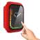 Alogy 2in1 Case + Glas voor Apple Watch 7 41mm Rood foto 2