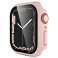 Alogy 2-i-1-veske + glass til Apple Watch 7 45 mm rosa bilde 1