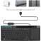 Wireless RGB LED Keyboard with Touchpad for PC TV Tablet Black image 3
