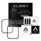 2x Alogy 3D гъвкаво стъкло за Apple Watch 7 41mm черно картина 4