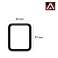 2x Alogy 3D flexibelt glas för Xiaomi Amazfit Bip U / Bip U Pro Black bild 3
