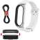 Alogy Silicone Strap with Clasp Band for Xiaomi Mi Band 7 White image 1