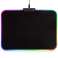 Asztali egérpad játék LED háttérvilágítás 35x25cm fekete kép 1
