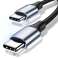 Kabel 2m PD 60W Alogy nylon USB-C til USB-C Type-C opladningskabel billede 6