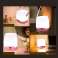 LED nakts gaismas galda organizatora instrumentu komplekts ar tālruņa statīvu attēls 5