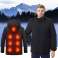 Apsildāma Unisex elektriskā jaka L izmēra ziema ar Kap attēls 3